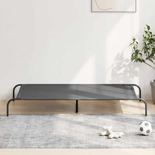 Elevated Dog Bed Gray 59.1"x35.4"x7.9" Textilene and Steel