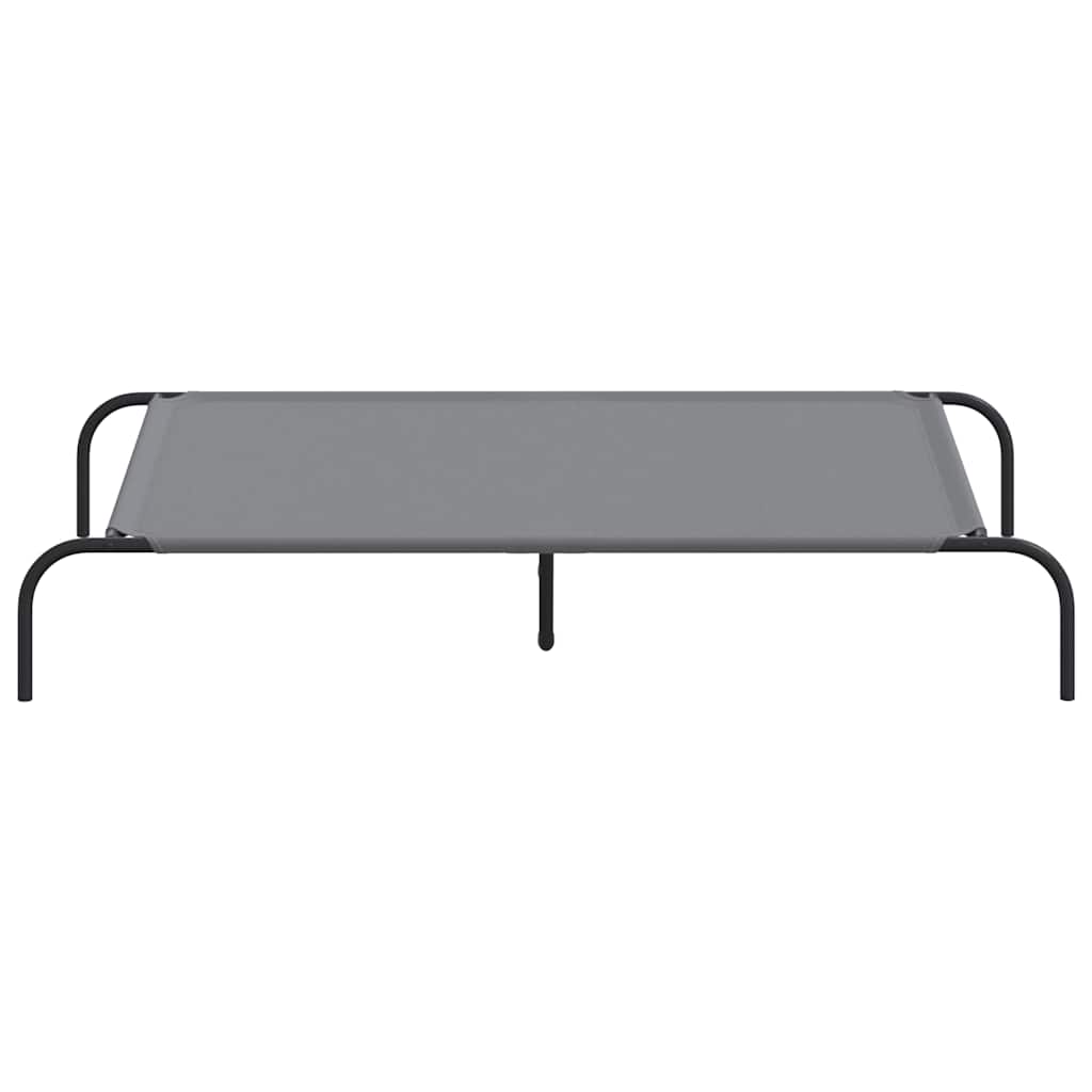 Elevated Dog Bed Gray 51.2"x31.5"x7.9" Oxford Fabric and Steel