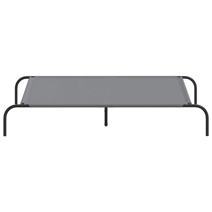 Elevated Dog Bed Gray 51.2"x31.5"x7.9" Oxford Fabric and Steel