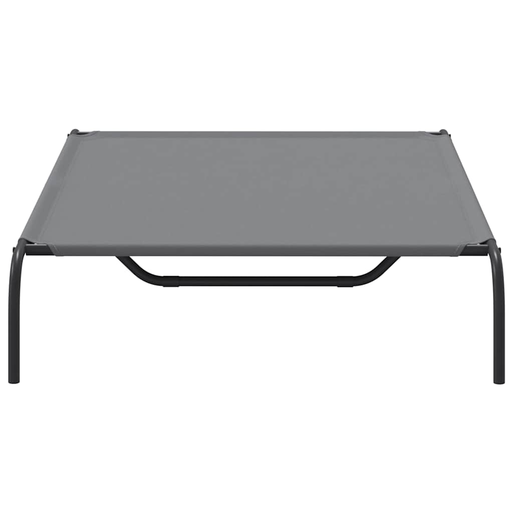 Elevated Dog Bed Gray 51.2"x31.5"x7.9" Oxford Fabric and Steel