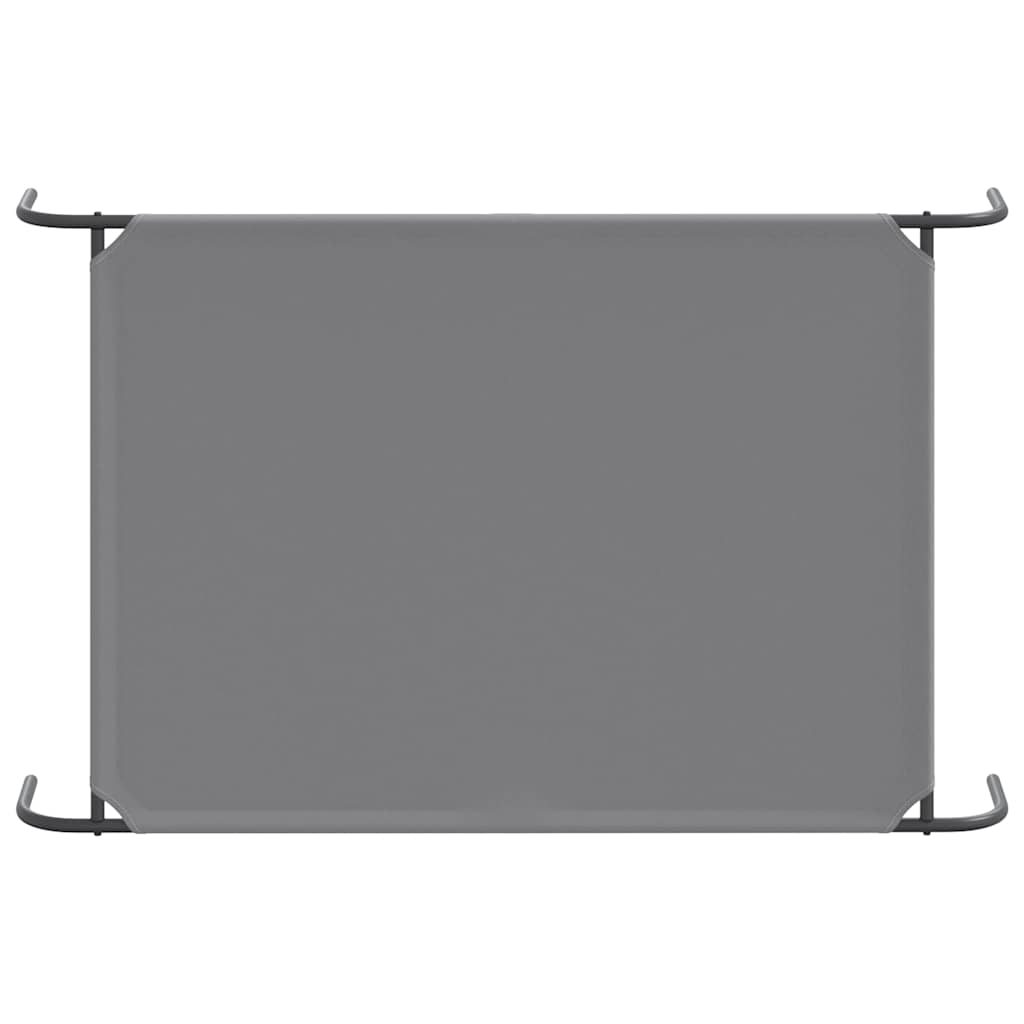 Elevated Dog Bed Gray 51.2"x31.5"x7.9" Oxford Fabric and Steel