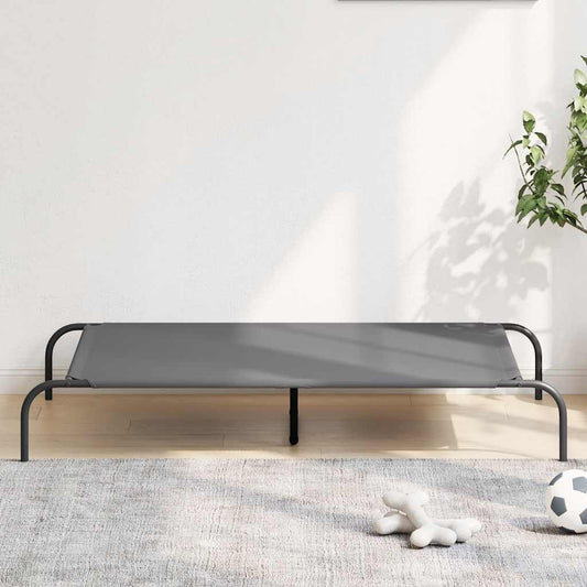 Elevated Dog Bed Gray 51.2"x31.5"x7.9" Oxford Fabric and Steel