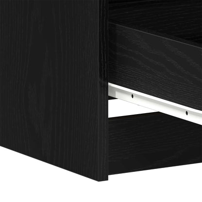 Desk Black Oak 55.12 x 19.69 x 29.92 in Engineered Wood