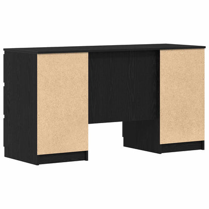 Desk Black Oak 55.12 x 19.69 x 29.92 in Engineered Wood