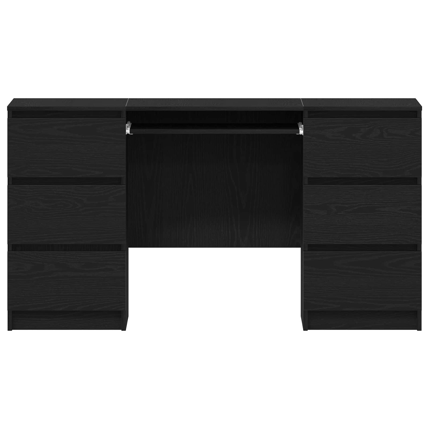 Desk Black Oak 55.12 x 19.69 x 29.92 in Engineered Wood
