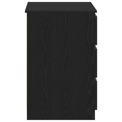 Desk Black Oak 55.12 x 19.69 x 29.92 in Engineered Wood
