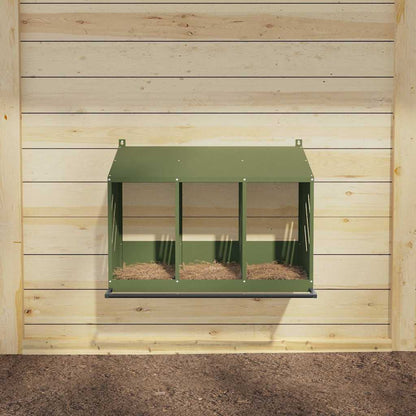 Chicken Nesting Box Olive Green Cold-rolled Steel Rectangular