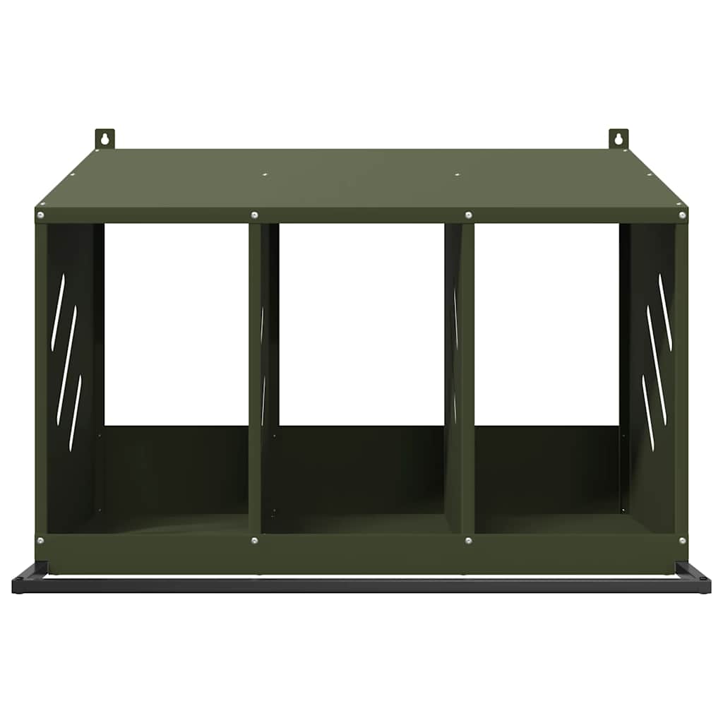 Chicken Nesting Box Olive Green Cold-rolled Steel Rectangular