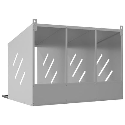 Chicken Nesting Box Galvanized silver
