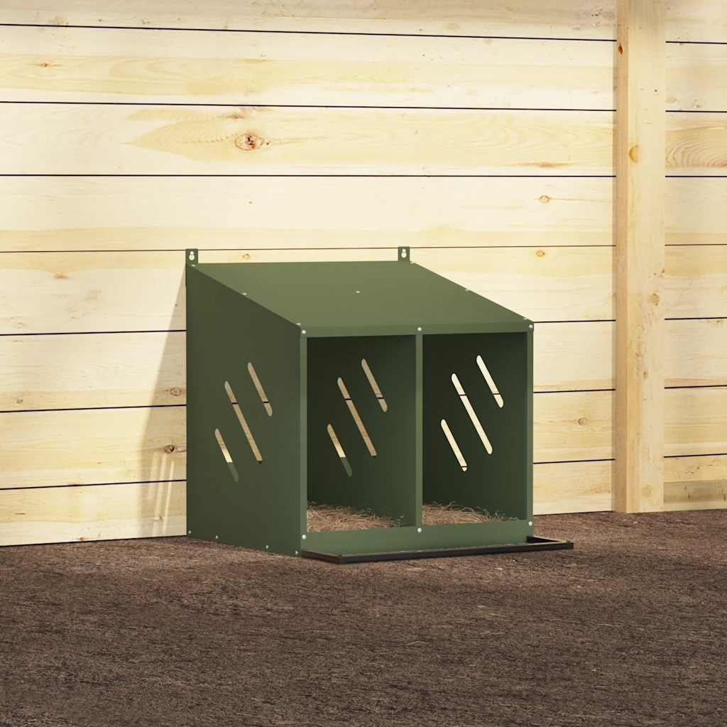 Chicken Nesting Box Olive Green