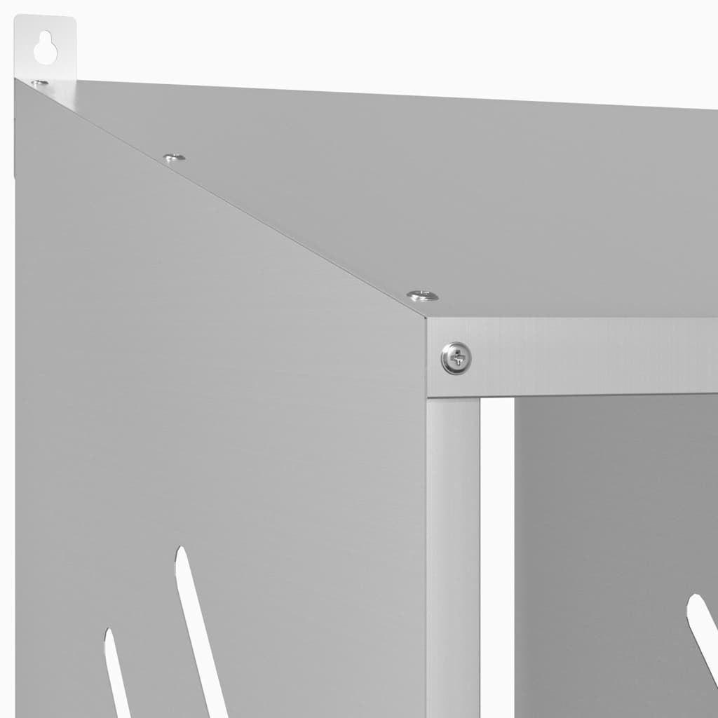 Chicken Nesting Box Galvanized silver