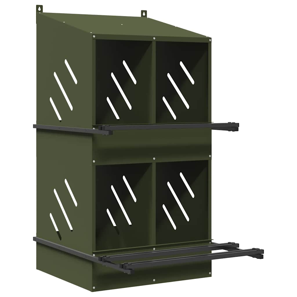 Chicken Nesting Box Olive Green