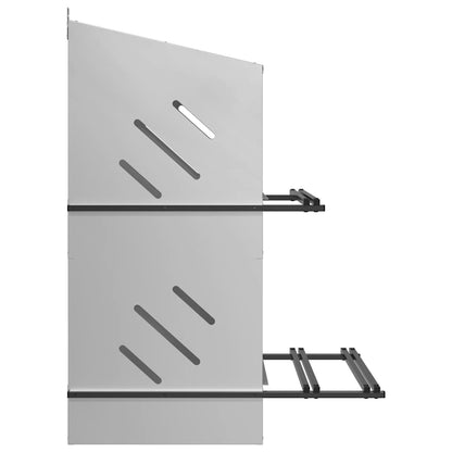 Chicken Nesting Box Galvanized Silver