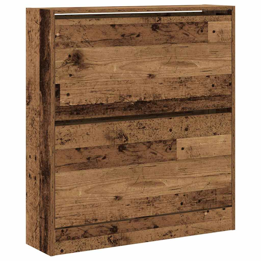 Shoe Cabinet Old wood 31.5" x 8.3" x 34.4" Engineered wood