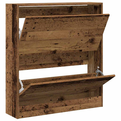 Shoe Cabinet Old wood 31.5" x 8.3" x 34.4" Engineered wood