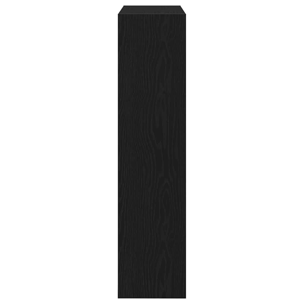 Shoe Cabinet Black oak 31.5" x 8.3" x 34.4" Engineered wood