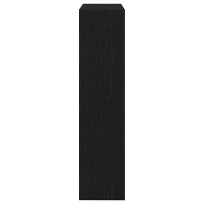 Shoe Cabinet Black oak 31.5" x 8.3" x 34.4" Engineered wood