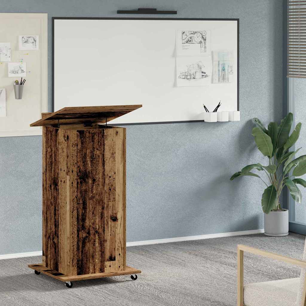 Podium Old wood 21.7" x 21.7" x 42.1" Engineered wood