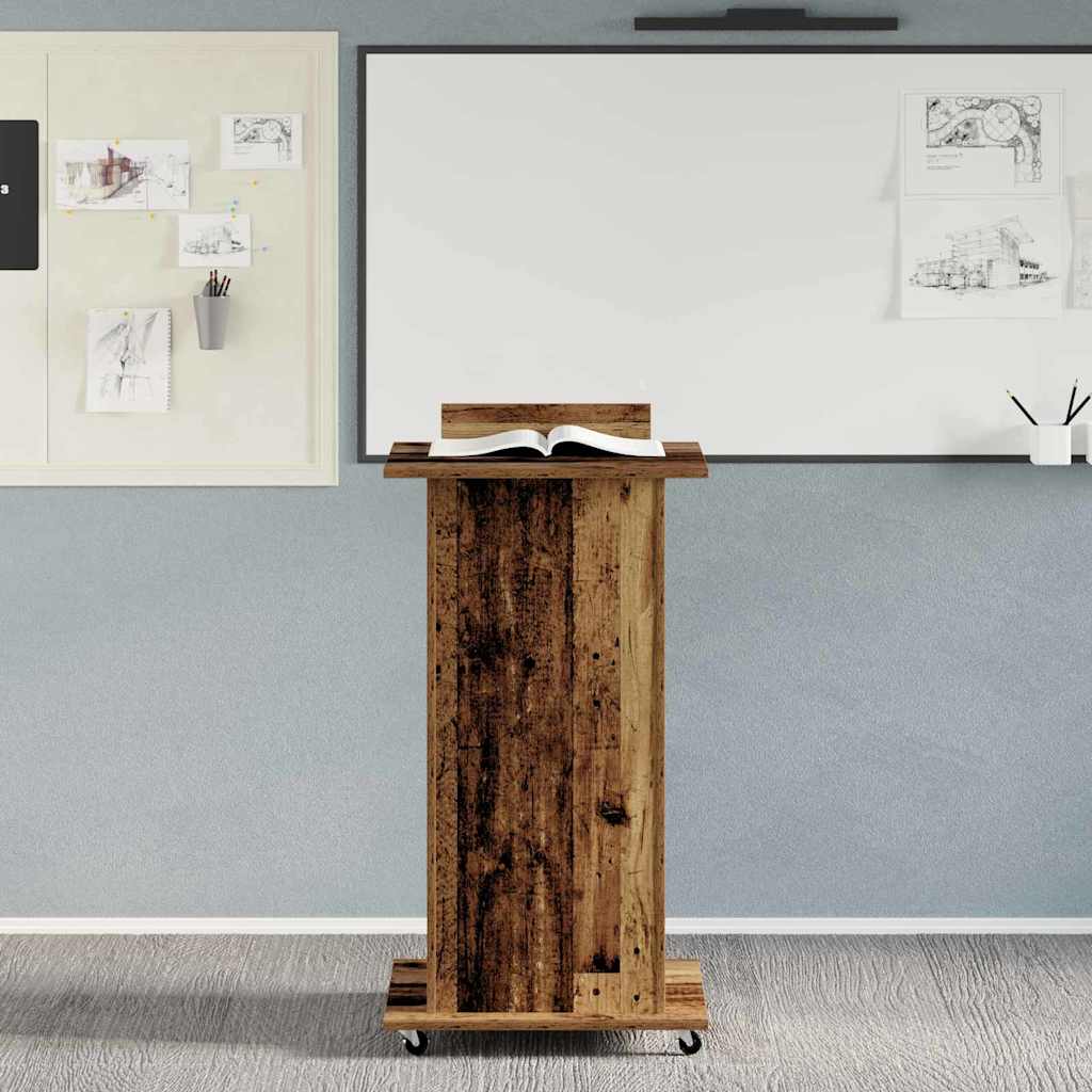 Podium Old wood 21.7" x 21.7" x 42.1" Engineered wood