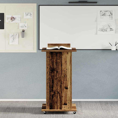 Podium Old wood 21.7" x 21.7" x 42.1" Engineered wood