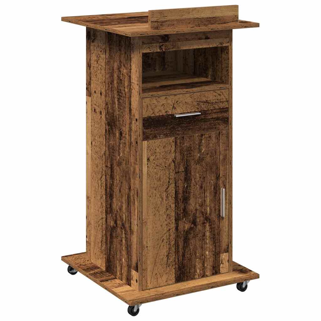Podium Old wood 21.7" x 21.7" x 42.1" Engineered wood