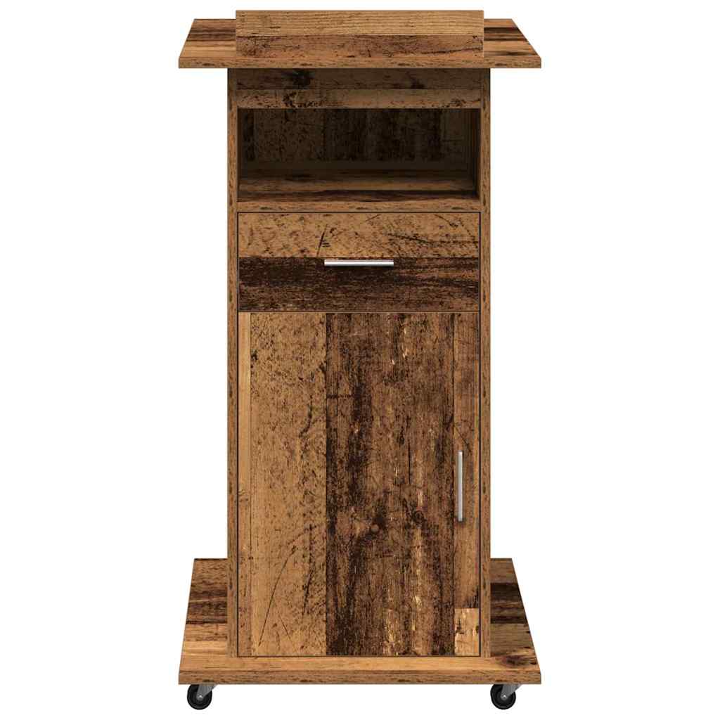 Podium Old wood 21.7" x 21.7" x 42.1" Engineered wood