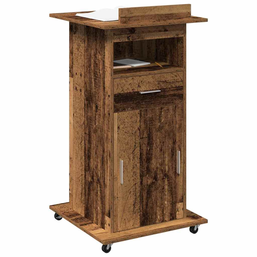 Podium Old wood 21.7" x 21.7" x 42.1" Engineered wood