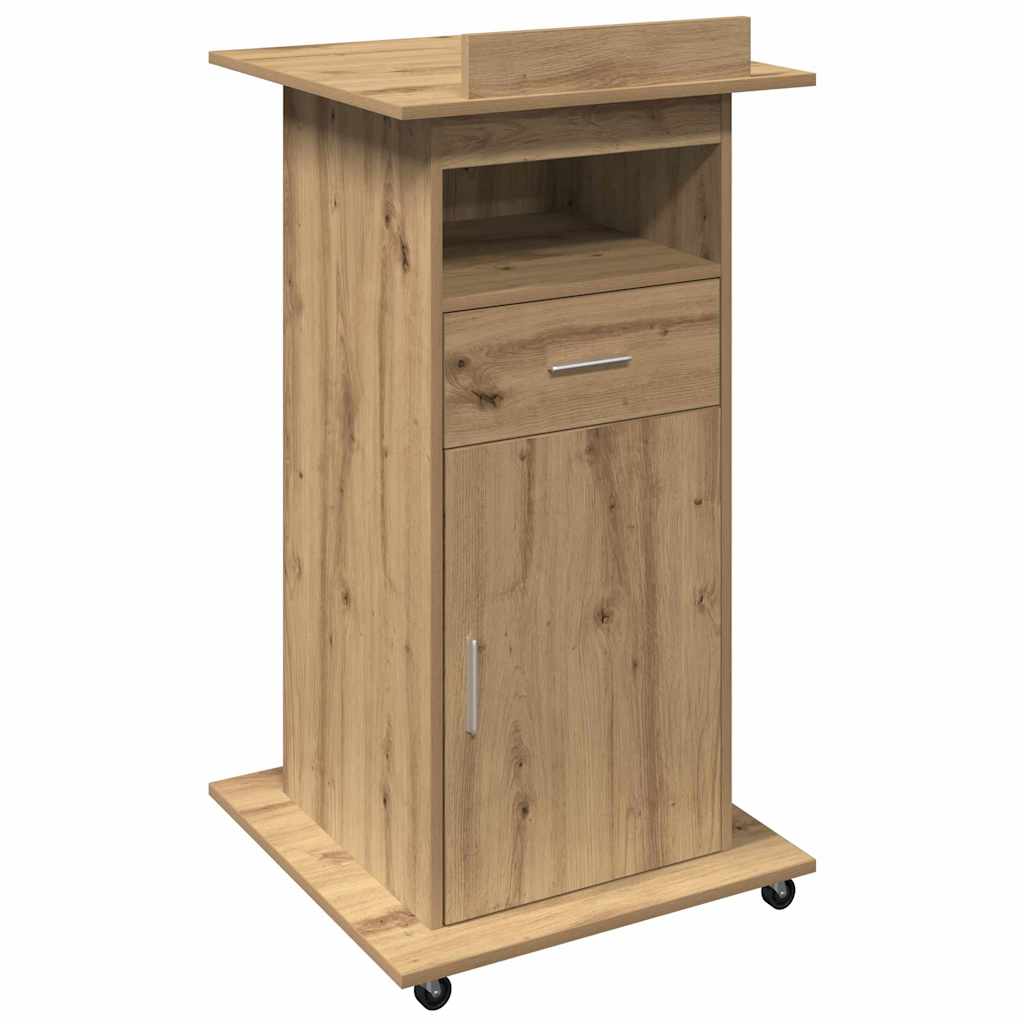 Podium artisan oak 21.7" x 21.7" x 42.1" Engineered wood