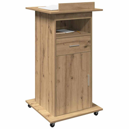 Podium artisan oak 21.7" x 21.7" x 42.1" Engineered wood