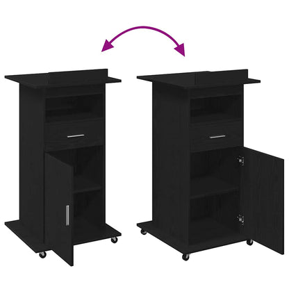 Podium Black oak 21.7" x 21.7" x 42.1" Engineered wood