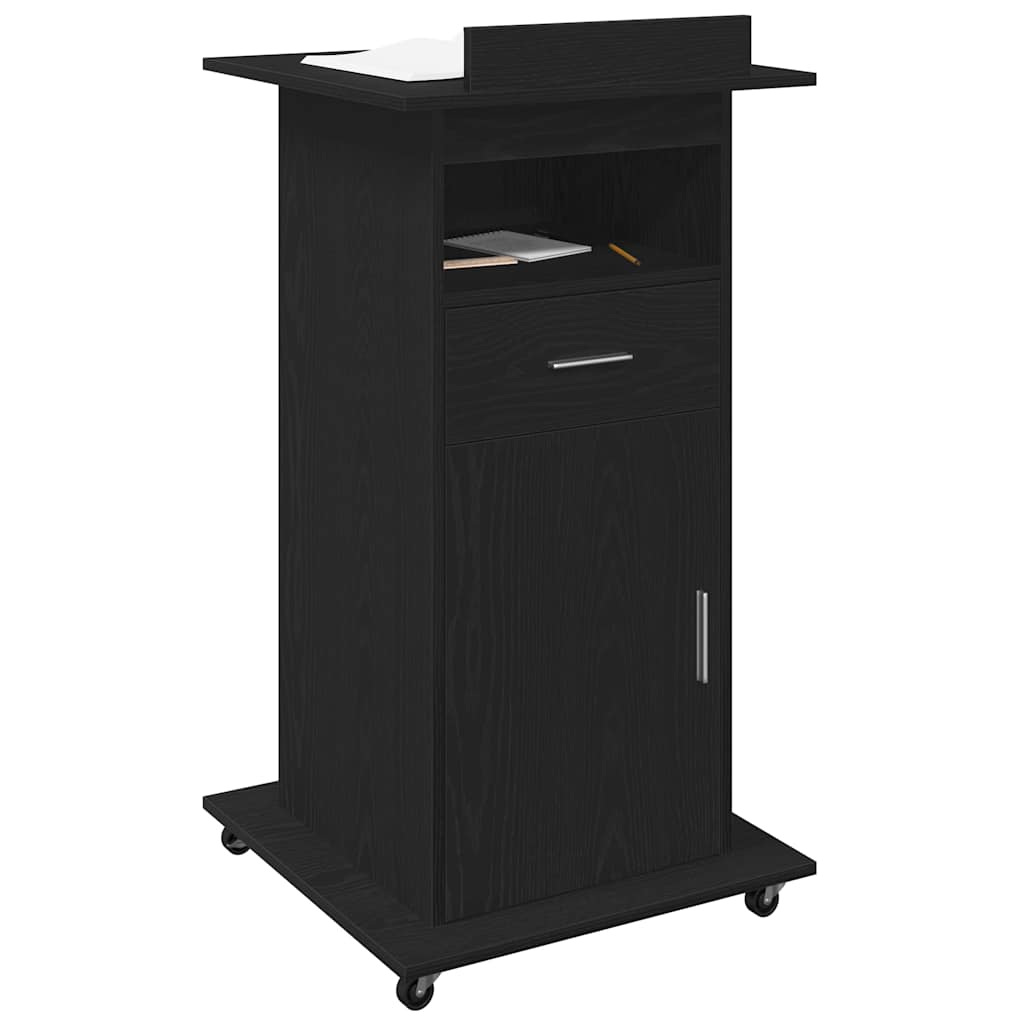 Podium Black oak 21.7" x 21.7" x 42.1" Engineered wood