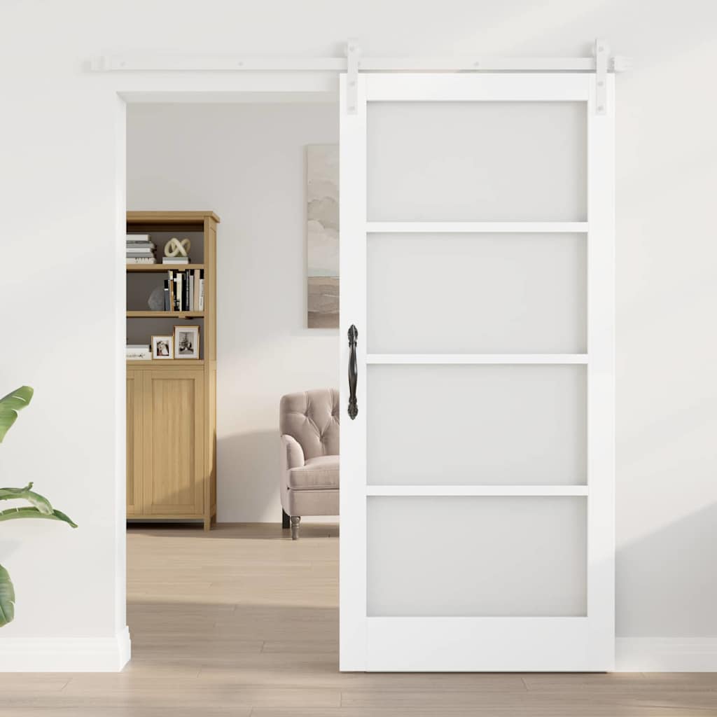 Sliding Door ORKDAL White 36.6 x 79.5 in Solid Pine wood