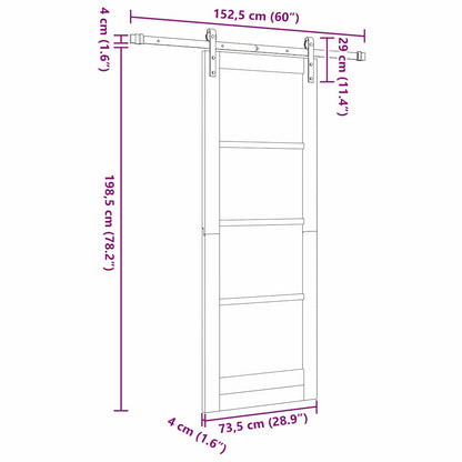 Sliding Door Other ORKDAL White 29 x 78 in