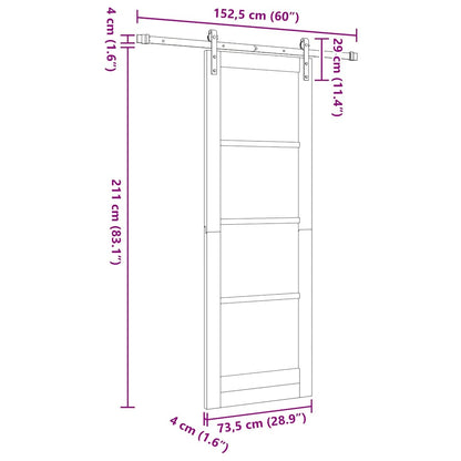 Sliding Door Other ORKDAL White 28.9 x 83.1 in