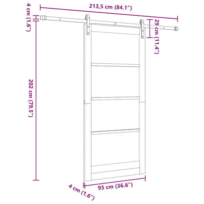 Sliding Door Other ORKDAL White 36.6 x 79.5 in