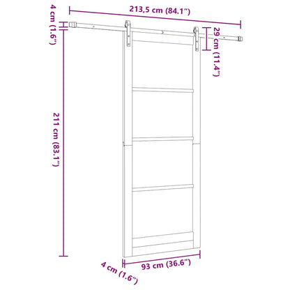 Sliding Door Other ORKDAL White 36.6 x 91.3 in