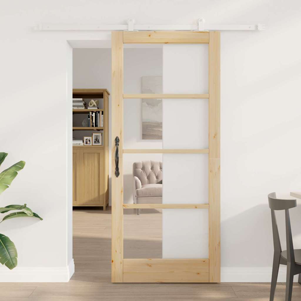 Sliding Door ORKDAL Brown 33.86 x 78.15 in