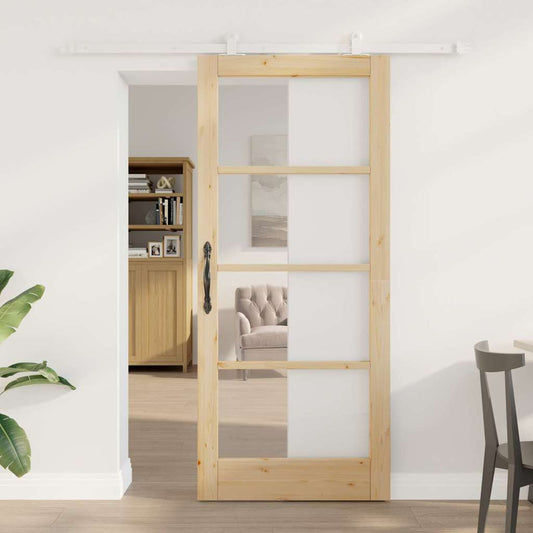 Sliding Door ORKDAL Brown 33.86 x 78.15 in