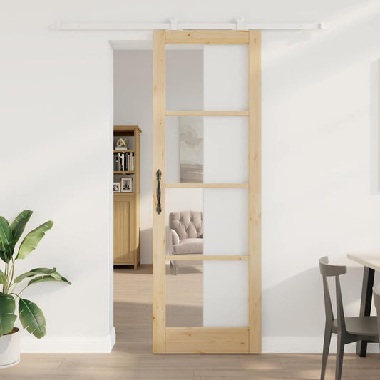 Sliding Door Manual ORKDAL Brown 30.71 x 91.34 in