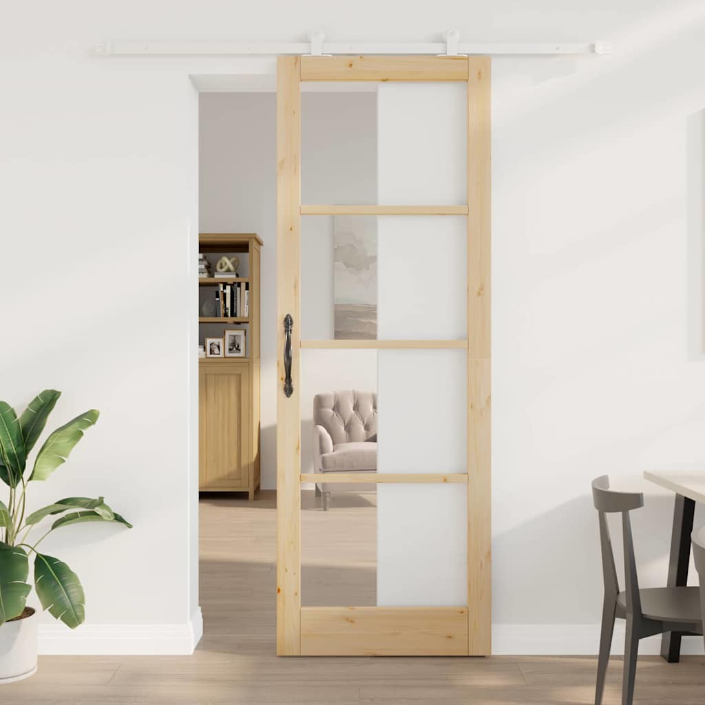 Sliding Door ORKDAL Brown 32.68 x 91.34 in