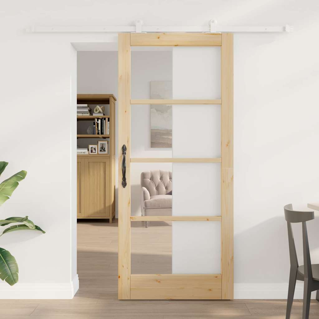 Sliding Door ORKDAL Brown 33.86 x 78.15 in