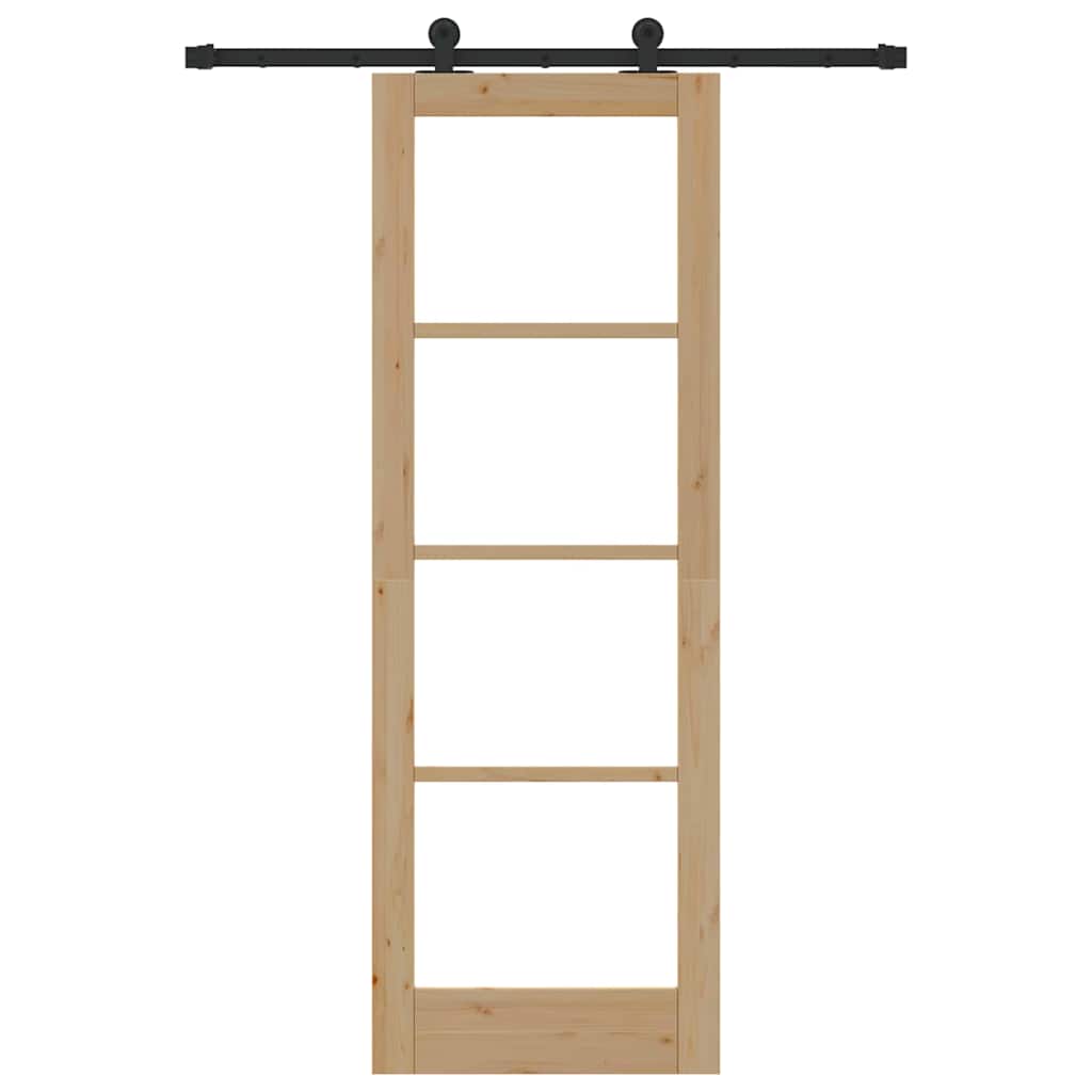 Sliding Door Manual ORKDAL Brown 28.9 x 83.1 in Wood and metal