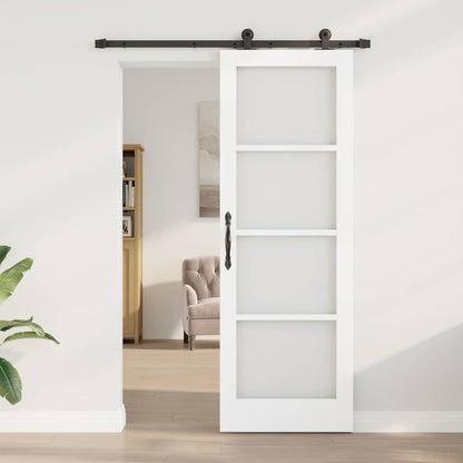Sliding Door Manual ORKDAL White 28.9 x 83.1 in Wood and metal