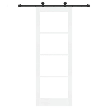 Sliding Door Manual ORKDAL White 30.7 x 83.1 in Wood and metal