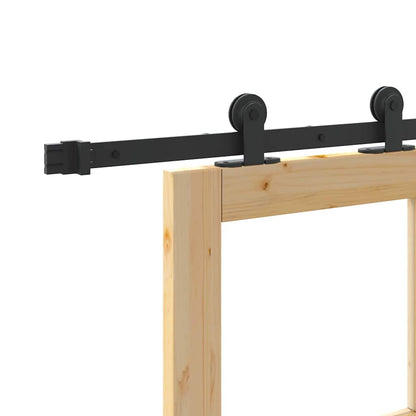 Sliding Door Manual ORKDAL Brown 24 x 78.2 in Wood and metal