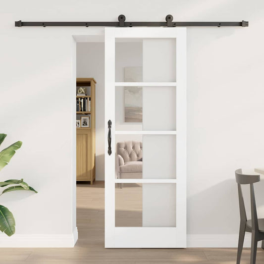 Sliding Door Manual ORKDAL White 29 x 78 in Wood and metal
