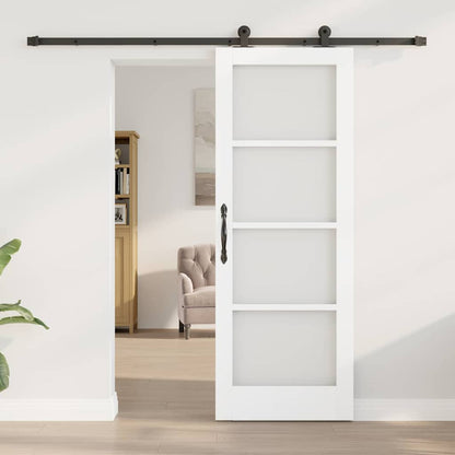 Sliding Door Manual ORKDAL White 29 x 78 in Wood and metal