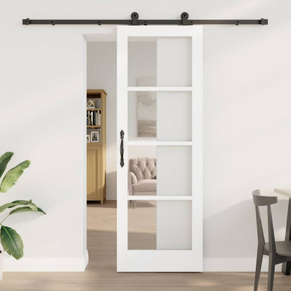 Sliding Door Manual ORKDAL White 28.9 x 83.1 in Wood and metal