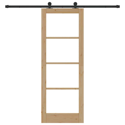 Sliding Door Manual ORKDAL Brown 30.7 x 83.1 in Wood and metal