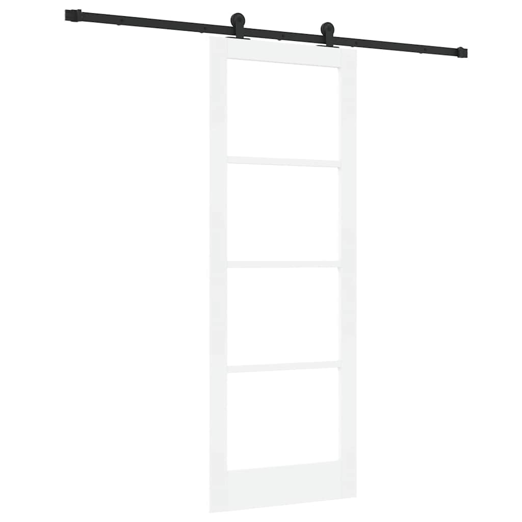 Sliding Door Manual ORKDAL White 30.7 x 83.1 in Wood and metal